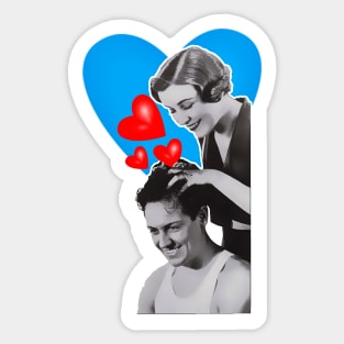 Affection: Husband and Wife in Love Sticker